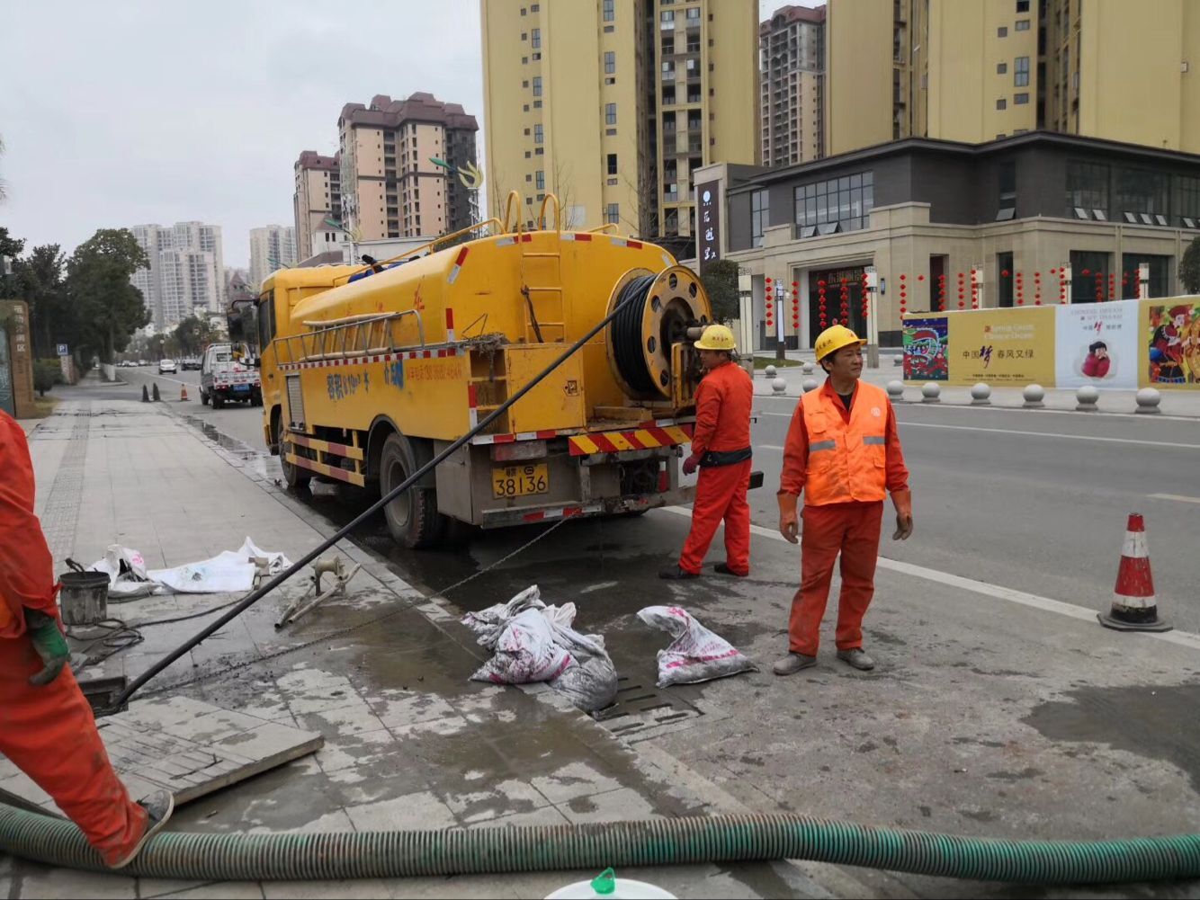 青阳排污管道清淤-管道清洗